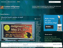 Tablet Screenshot of lumeareligioasa.wordpress.com
