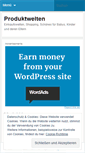 Mobile Screenshot of produktwelten.wordpress.com