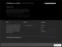 Tablet Screenshot of lilwayneisadick.wordpress.com