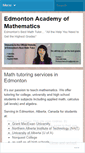 Mobile Screenshot of mathtutoredmonton.wordpress.com
