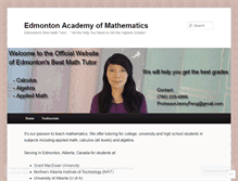 Tablet Screenshot of mathtutoredmonton.wordpress.com