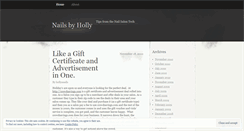 Desktop Screenshot of hollysnails.wordpress.com