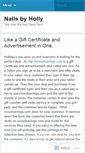 Mobile Screenshot of hollysnails.wordpress.com