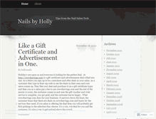Tablet Screenshot of hollysnails.wordpress.com