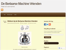 Tablet Screenshot of deberlaarsemachinevrienden.wordpress.com