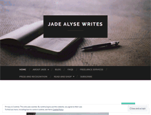 Tablet Screenshot of jadealysewrites.wordpress.com