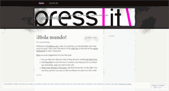 Desktop Screenshot of pressitdesign.wordpress.com