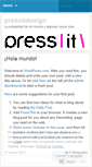 Mobile Screenshot of pressitdesign.wordpress.com