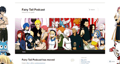 Desktop Screenshot of fairytailpodcast.wordpress.com