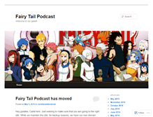 Tablet Screenshot of fairytailpodcast.wordpress.com