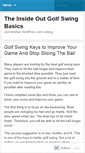 Mobile Screenshot of golfswingslice.wordpress.com