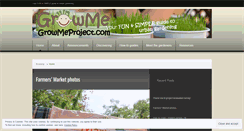 Desktop Screenshot of growmeproject.wordpress.com