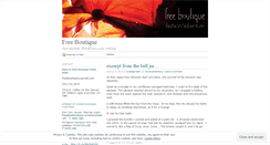 Desktop Screenshot of freeboutique.wordpress.com