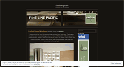 Desktop Screenshot of finelinepacific.wordpress.com