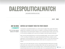 Tablet Screenshot of dalespoliticalwatch.wordpress.com