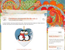 Tablet Screenshot of anythingforeverything.wordpress.com