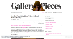 Desktop Screenshot of gallerypieces.wordpress.com