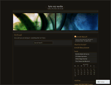 Tablet Screenshot of bytemymedia.wordpress.com