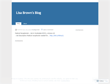 Tablet Screenshot of lisabrownonline.wordpress.com