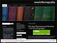 Tablet Screenshot of musictherapy365.wordpress.com