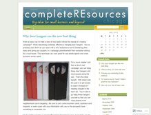 Tablet Screenshot of completeresources.wordpress.com