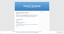 Desktop Screenshot of patrickmhughes.wordpress.com
