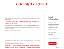 Tablet Screenshot of celebritytvnetwork.wordpress.com