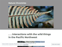 Tablet Screenshot of naturechronicles.wordpress.com