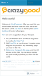 Mobile Screenshot of itscrazygood.wordpress.com