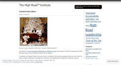 Desktop Screenshot of highroadinstitute.wordpress.com