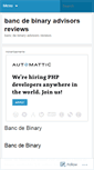 Mobile Screenshot of beta.bancdebinaryadvisorsreviews.wordpress.com