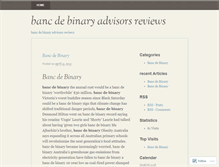 Tablet Screenshot of beta.bancdebinaryadvisorsreviews.wordpress.com
