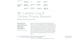 Desktop Screenshot of mtlassenhomes.wordpress.com