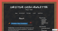 Desktop Screenshot of christinenews.wordpress.com