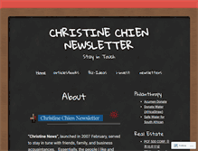 Tablet Screenshot of christinenews.wordpress.com