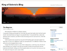 Tablet Screenshot of kingofsolovia.wordpress.com