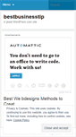 Mobile Screenshot of bestbusinesstip.wordpress.com