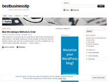 Tablet Screenshot of bestbusinesstip.wordpress.com