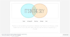 Desktop Screenshot of itsinthesky.wordpress.com