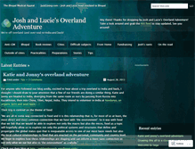 Tablet Screenshot of joshandluciesoverlandadventure.wordpress.com