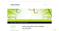 Desktop Screenshot of clericalchick.wordpress.com