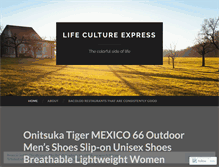 Tablet Screenshot of lifeculturexpress.wordpress.com