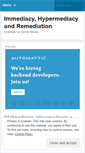 Mobile Screenshot of immediacyhypermediacyandremediation.wordpress.com