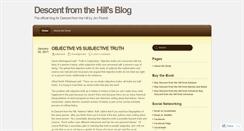 Desktop Screenshot of descentfromthehill.wordpress.com