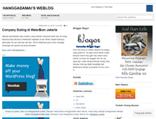 Tablet Screenshot of hanggadamai.wordpress.com