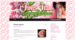 Desktop Screenshot of flowerstattoos.wordpress.com