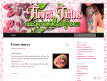 Tablet Screenshot of flowerstattoos.wordpress.com