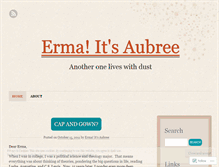 Tablet Screenshot of ermaitsaubree.wordpress.com