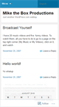 Mobile Screenshot of mikethebox.wordpress.com