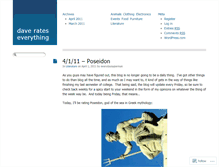 Tablet Screenshot of daverateseverything.wordpress.com